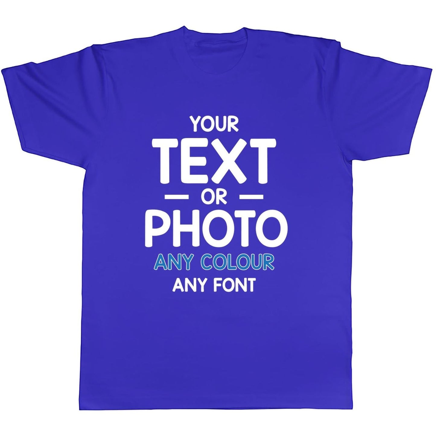 Custom Photo Text Adult T-Shirt