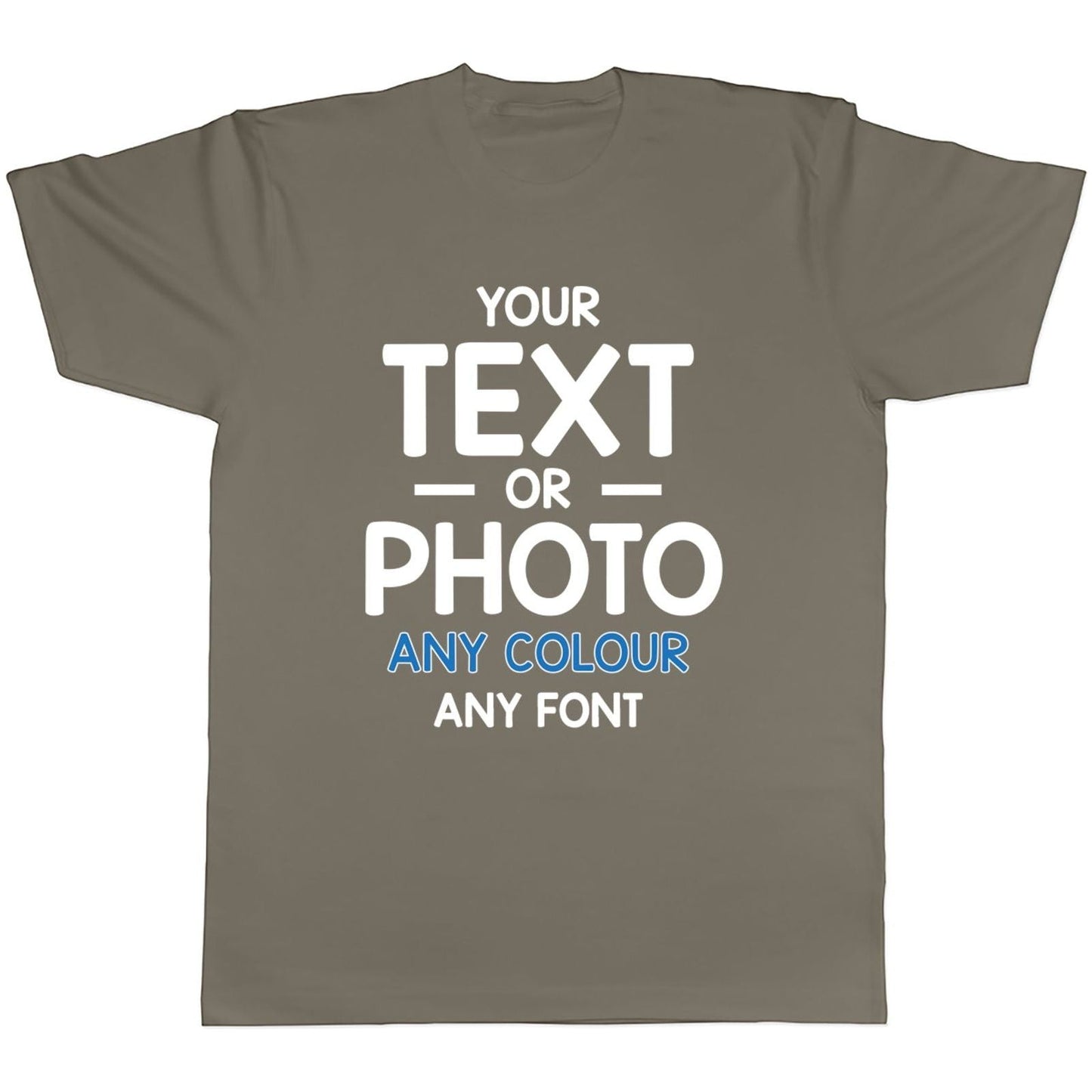 Custom Photo Text Adult T-Shirt