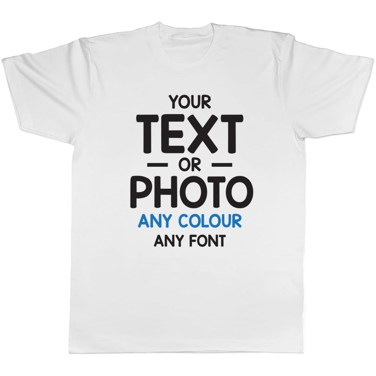 Custom Photo Text Adult T-Shirt