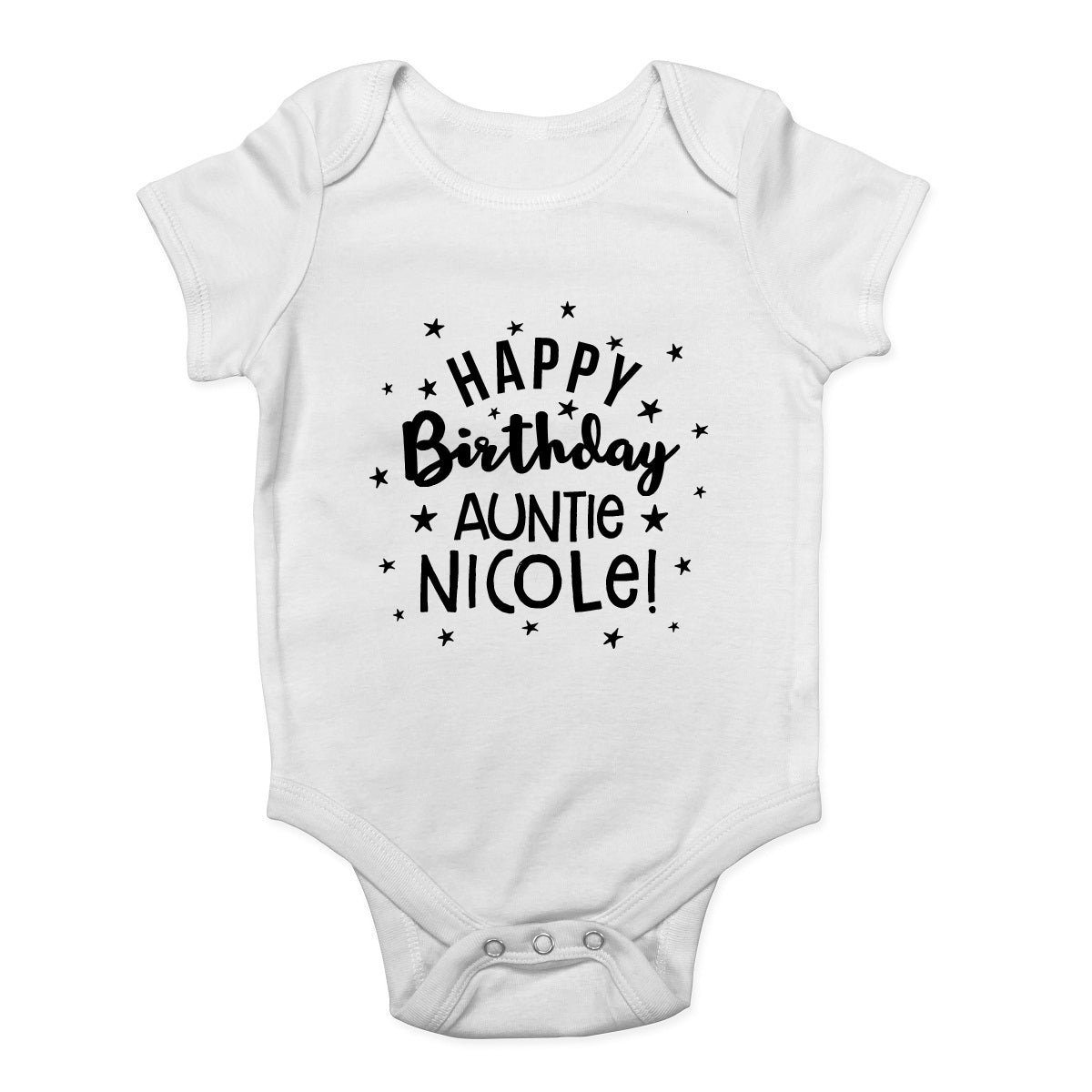 Personalised Happy Birthday Grandad Baby Grow Vest Bodysuit