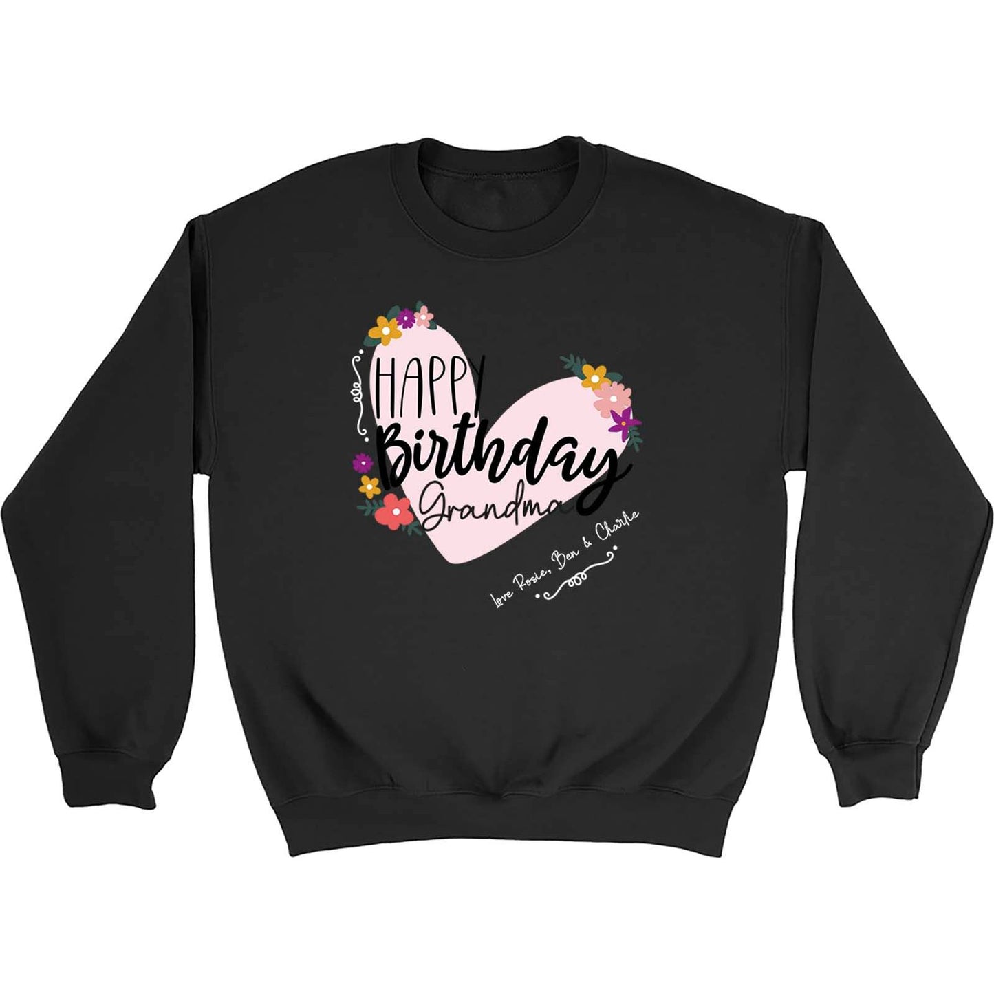 Personalised Happy Birthday Relation Childrens Jumper Sweatshirt
