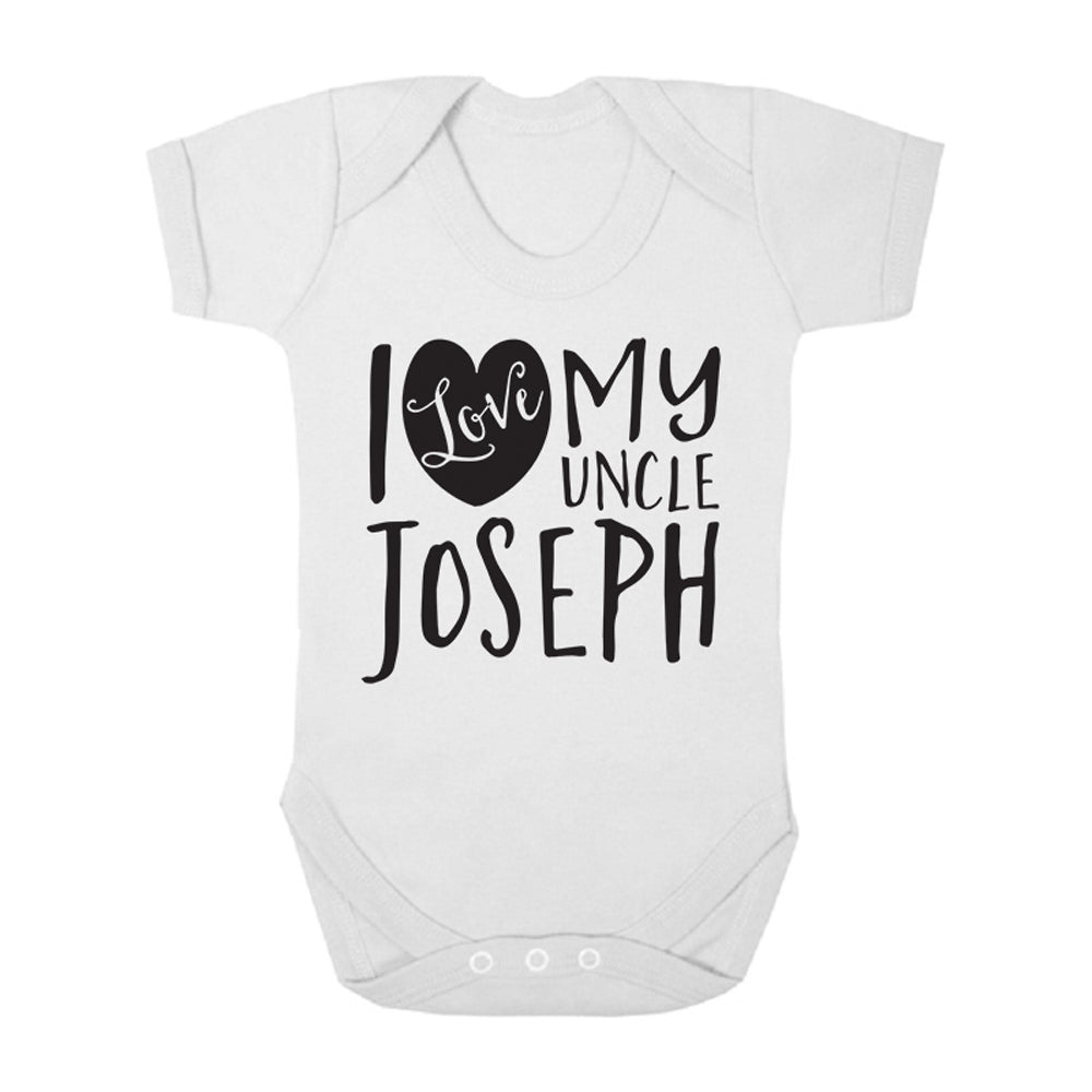 Personalised I Love My Family Baby Vest Bodysuit